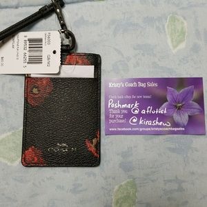 NWT Coach id badge lanyard
